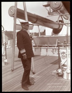 Robley Dunglison Evans ellentengernagy az U.S.S. fedélzetén Maine, 1906 (ezüst zselatin nyomat)